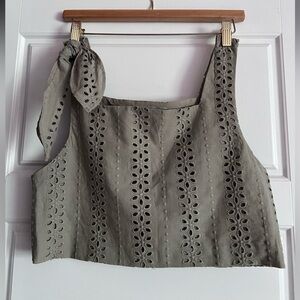 ZARA, Crop top, XS, Green